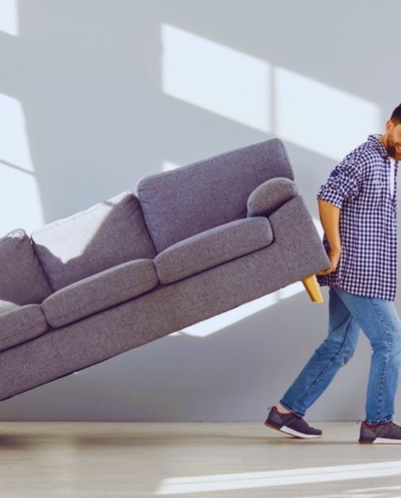 Men moving furniture